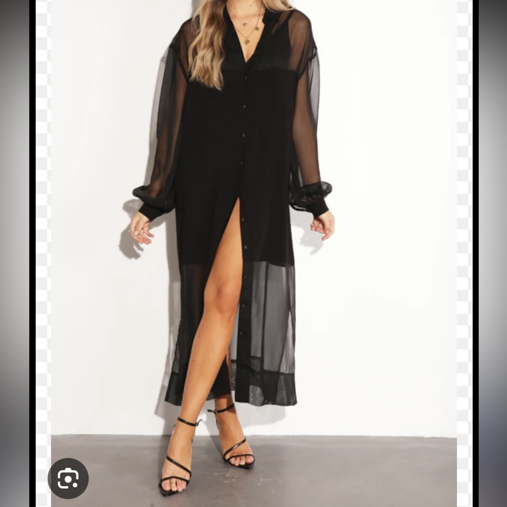 Longline Lila Oversized Shirt Dress